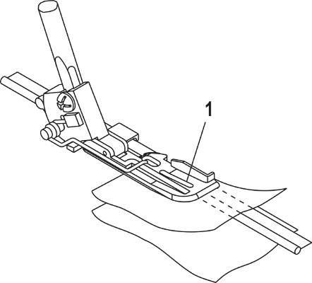 W6 WERTARBEIT Paspelfuss für W6 N 656D Freiarm