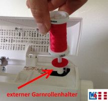 Externer Garnrollenhalter