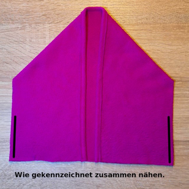 Kuschel Cardigan aus Fleece ohne Schnittmuster