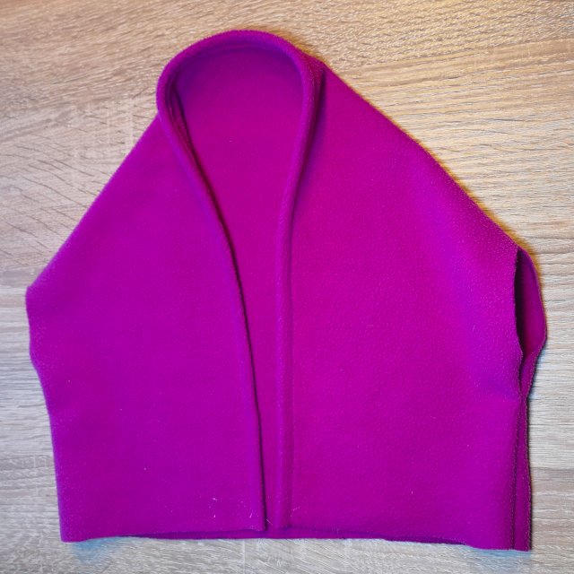 Kuschel Cardigan aus Fleece ohne Schnittmuster