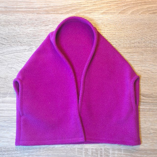 Kuschel Cardigan aus Fleece ohne Schnittmuster