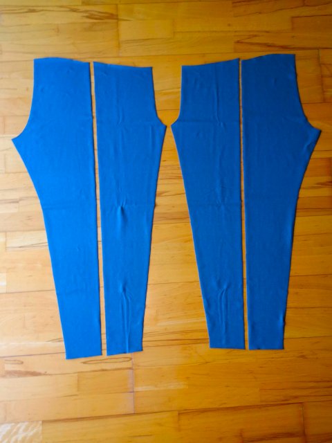 Leggins nähen mit Coverlock und Overlock
