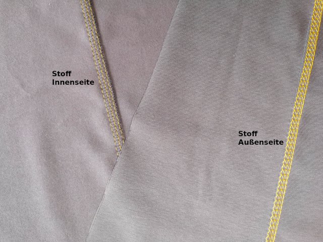 Leggins nähen mit Coverlock und Overlock