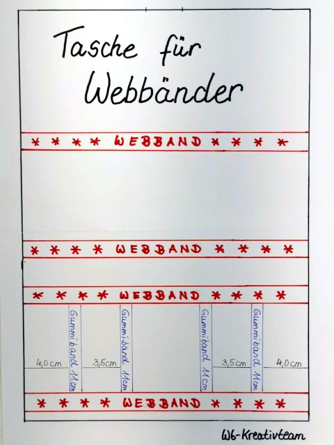 Webband Tasche aus Filz