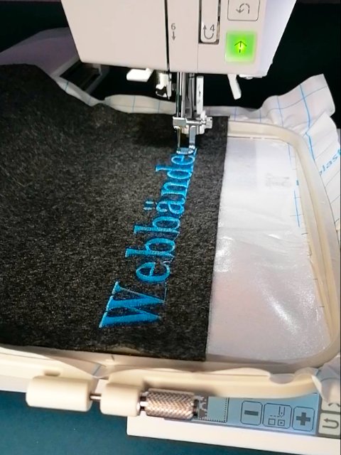 Webband Tasche aus Filz