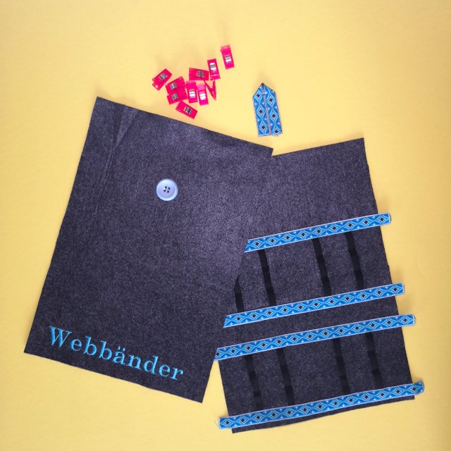 Webband Tasche aus Filz