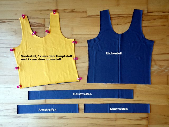 Top nähen mit Coverlock und Overlock