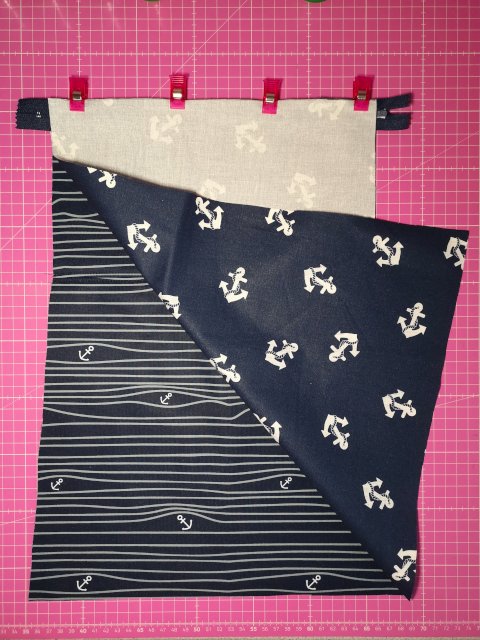 Umklapptasche aus Softshell