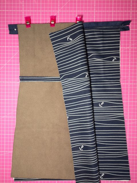 Umklapptasche aus Softshell