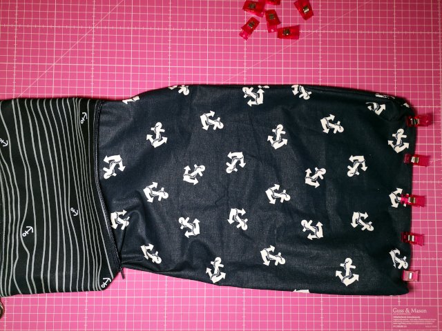 Umklapptasche aus Softshell
