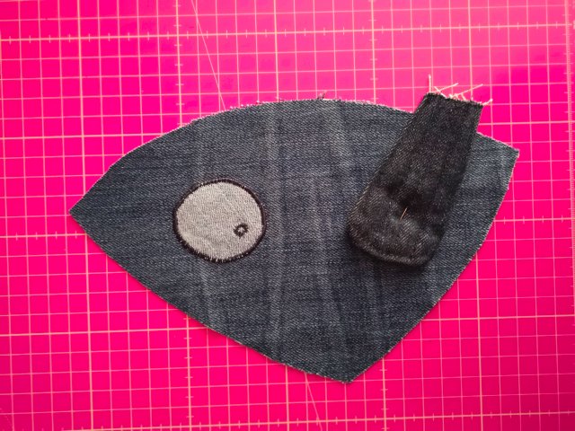 Upcycling Fisch Kissen