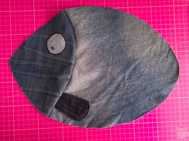 Upcycling Fisch Kissen
