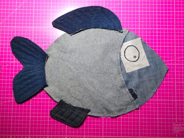Upcycling Fisch Kissen