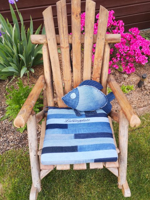 Upcycling Fisch Kissen