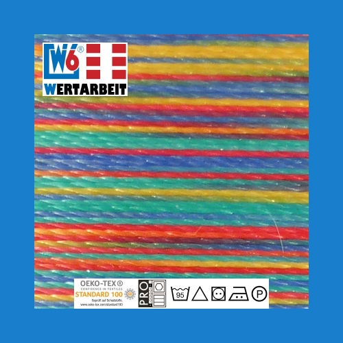 W6 Nh- und Stickgarn Farb-Nr. 9916 Multicolor (1.000 m)